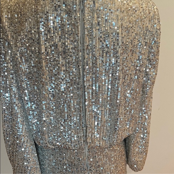 Eliza J Silver Sequin Dress - Picture 8 of 11